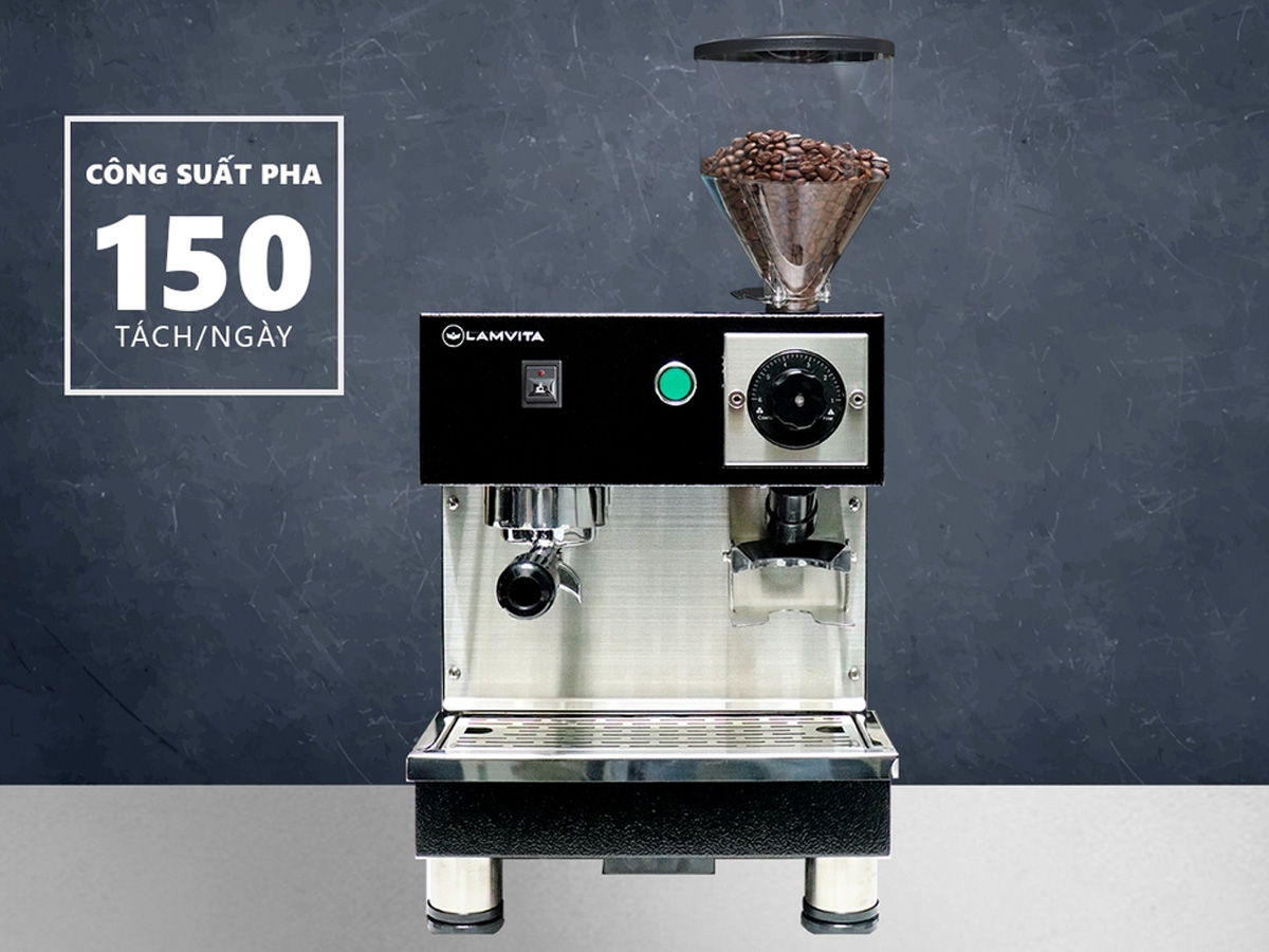 Máy pha cà phê tích hợp máy xay Lamvita ECO II