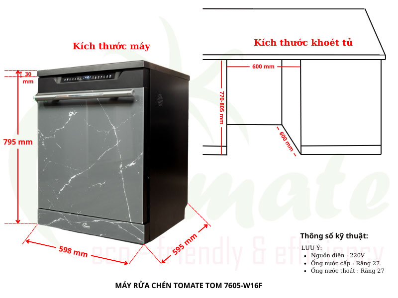 Tomate TOM 7605-W16F