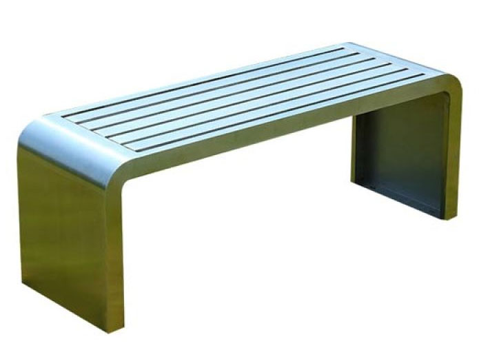 Ghế công viên inox không tựa 180cm