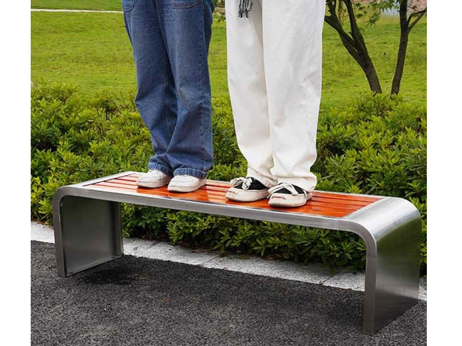 Ghế công viên inox 