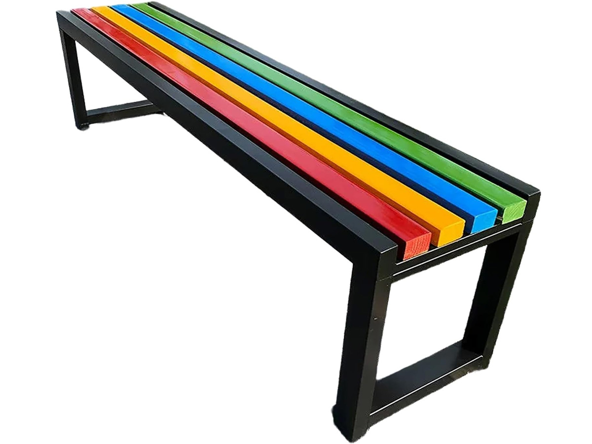 Ghế công viên không tựa gỗ nhựa 150cm