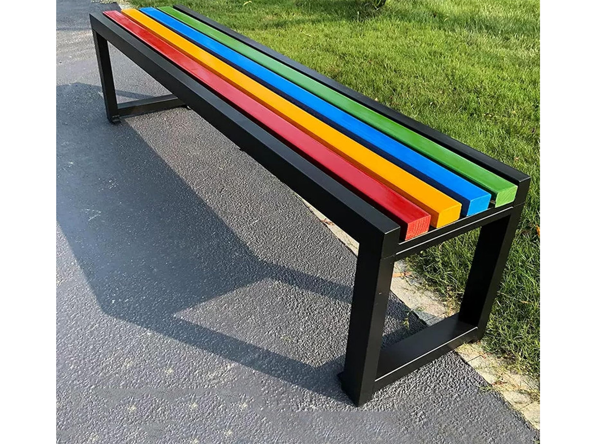 Ghế công viên không tựa gỗ nhựa 150cm
