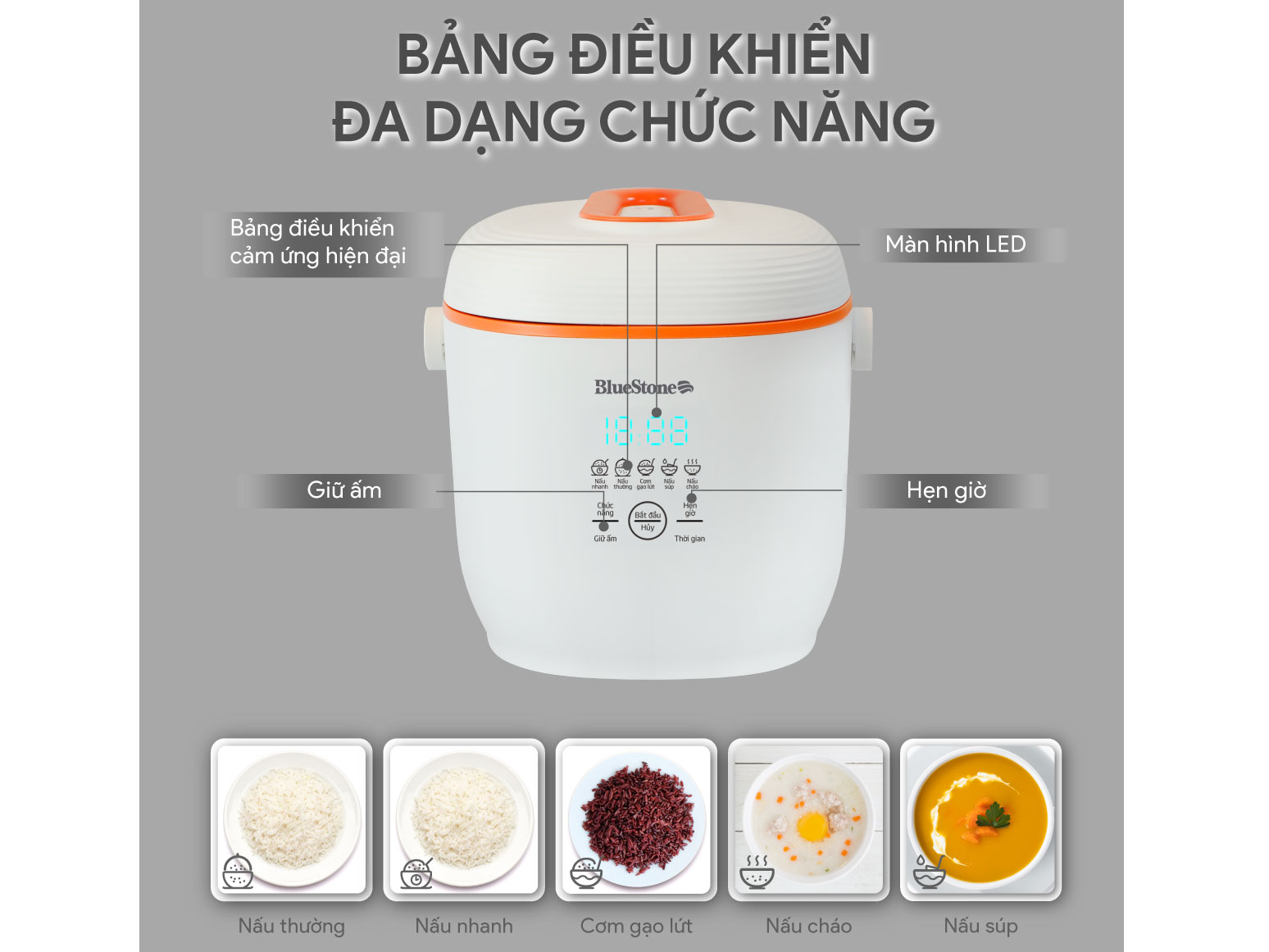 Nồi cơm điện tử BlueStone  