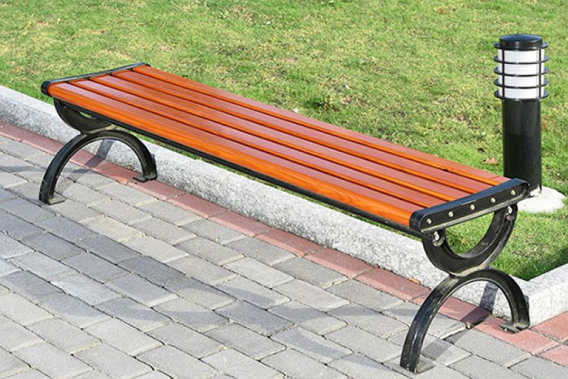 Ghế công viên không tựa gỗ nhựa 120cm PTGK-1.2
