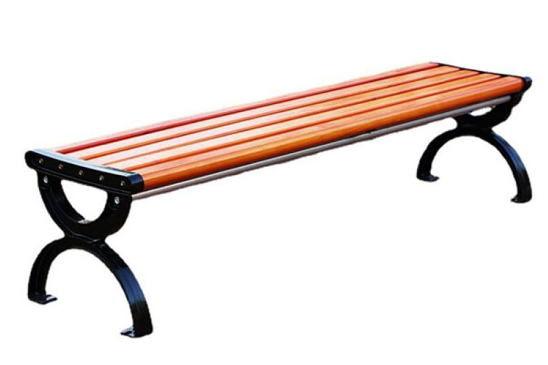 Ghế công viên không tựa gỗ nhựa 120cm PTGK-1.2