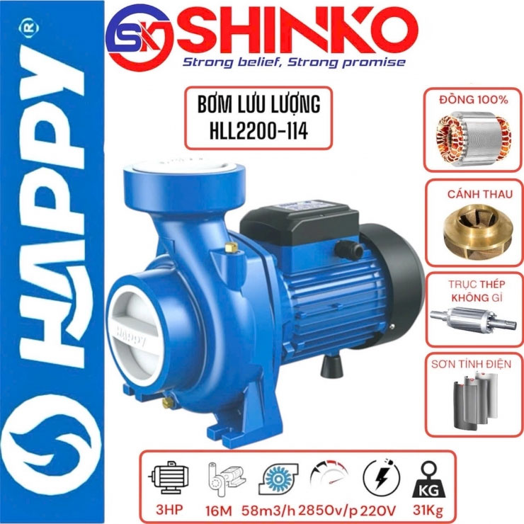 Máy bơm nước Happy HLL2200-114