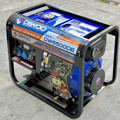 máy phát điện Dewoo DW-6500DE1 có thiết kế chắc chắn, hiện đại