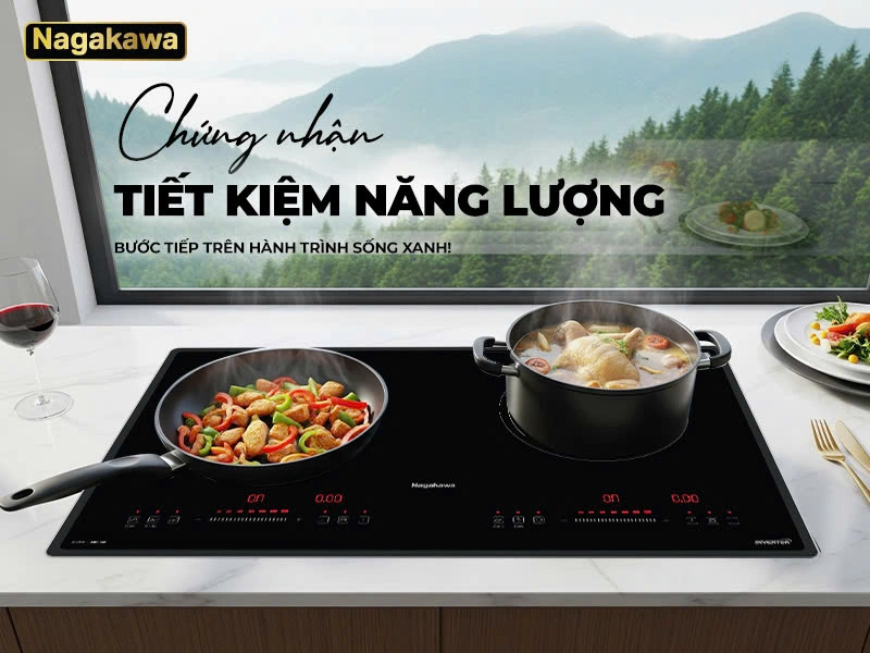 Bếp đôi từ hồng ngoại Nagakawa NII8996