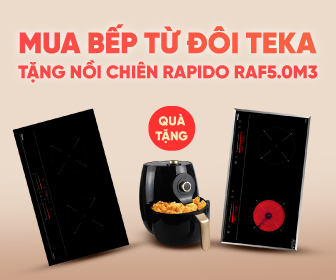 Tặng nồi chiên Rapido RAF5.0M3 khi mua bếp từ đôi Teka