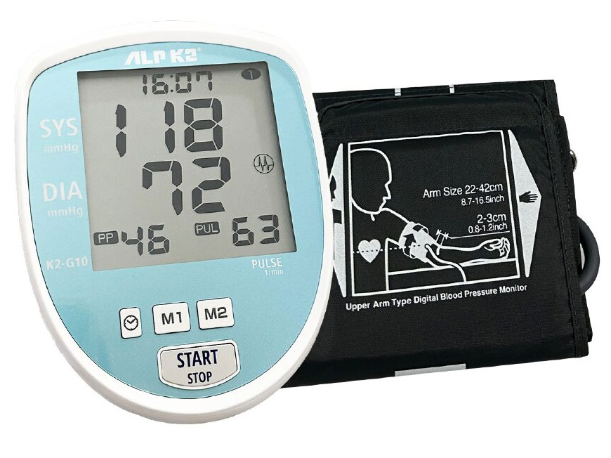 Máy đo huyết áp điện tử bắp tay ALPK2 K2-G10