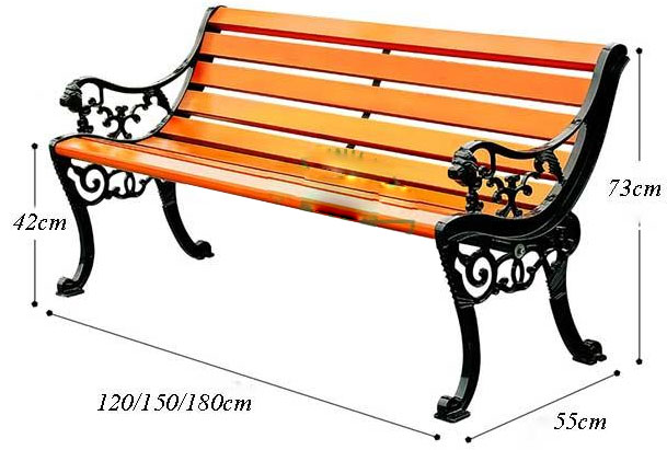 Ghế công viên 120cm