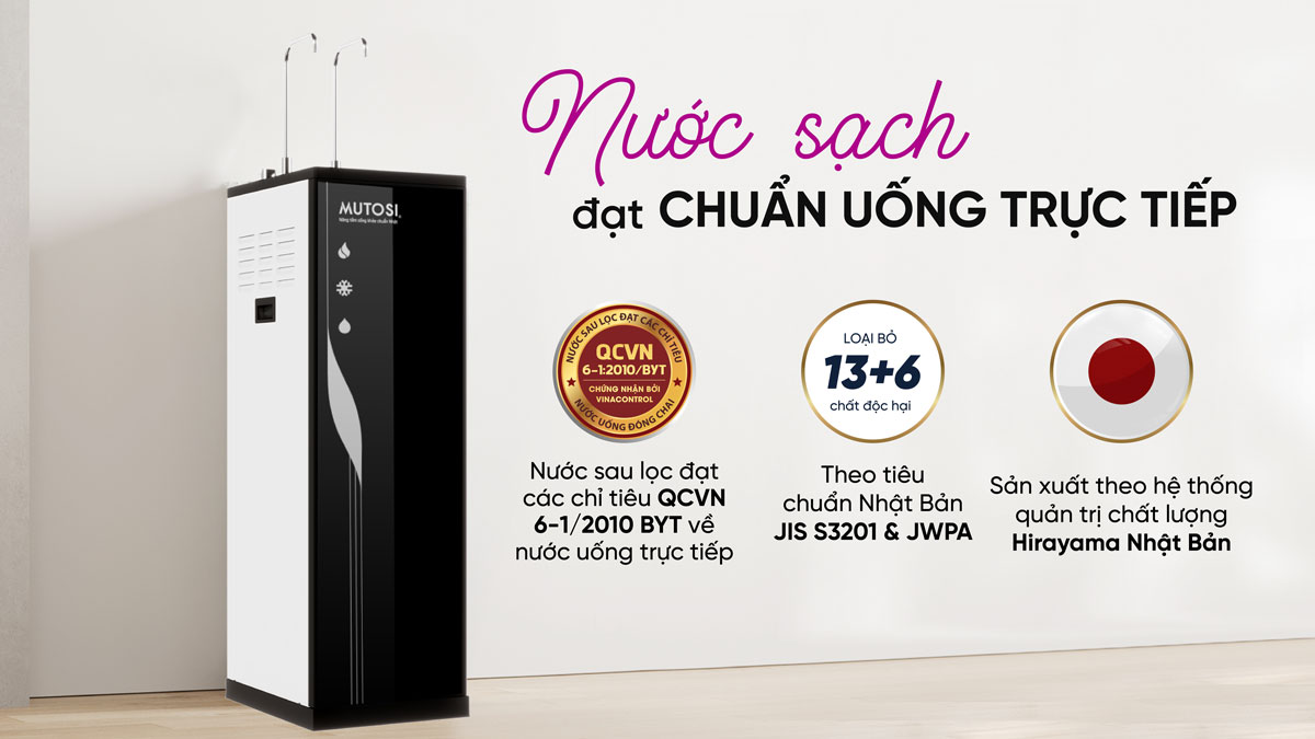 Máy lọc nước nóng lạnh nguội Mutosi MP-S68HC 