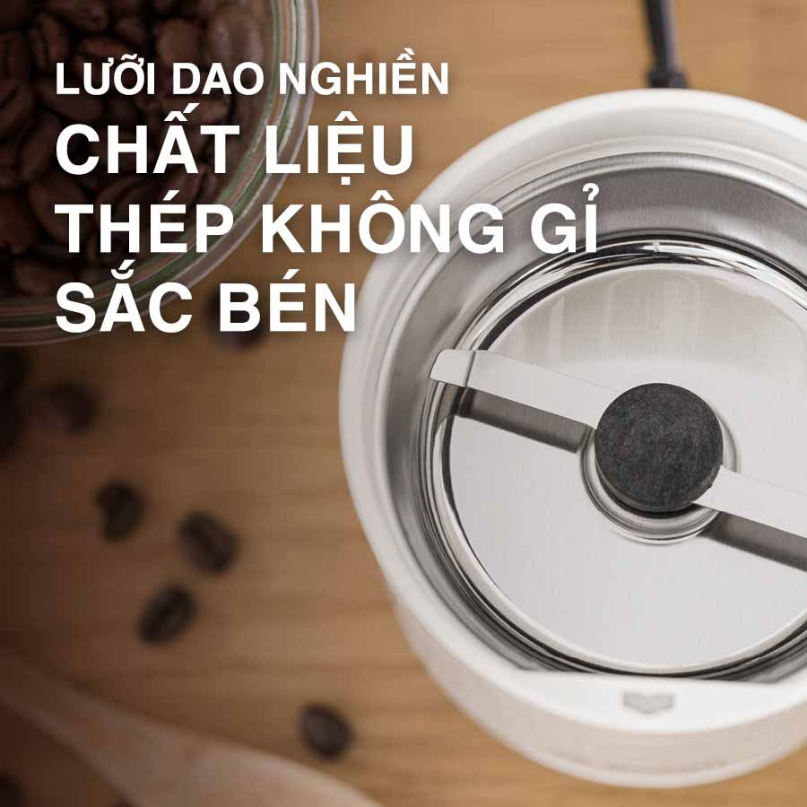 Máy xay cà phê cầm tay có lưỡi dao sắc bén Máy xay cà phê cầm tay