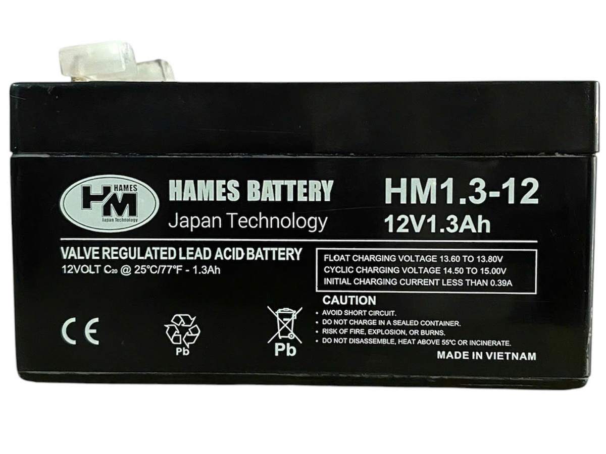 Ắc quy 12V 1.3Ah Hames HM1.3-12