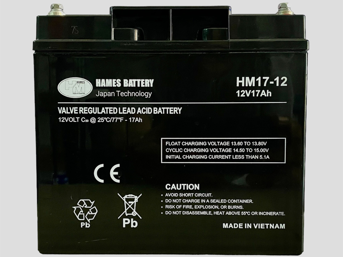 Ắc quy 12V 17Ah Hames HM17-12