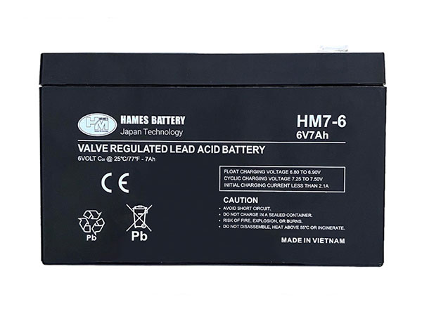 Ắc quy 6V 7Ah Hames HM7-6