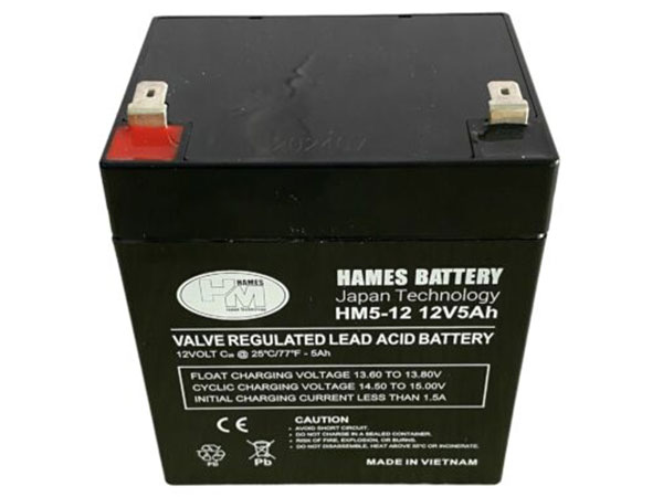 Ắc quy kín khí AGM 12V 5Ah Hames HM5-12