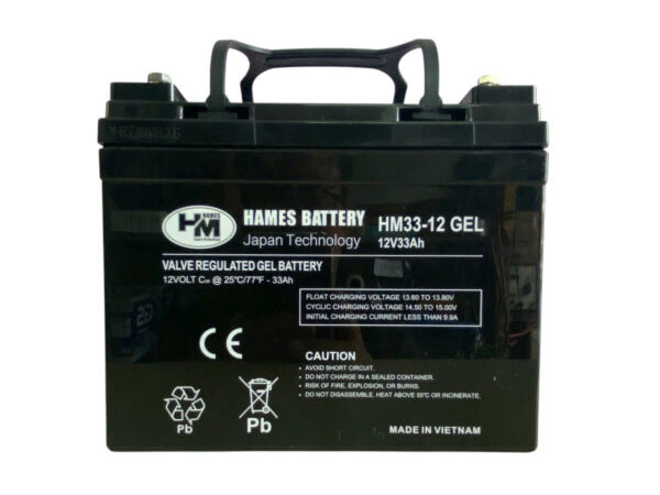 Ắc quy 12V - 33Ah Hames Gel HM33-12