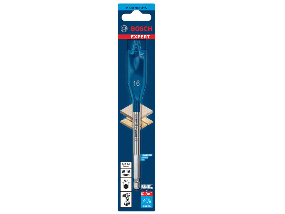 Mũi khoét gỗ đuôi cá SELFCUT Bosch 2608900315 (16mm x 152mm)