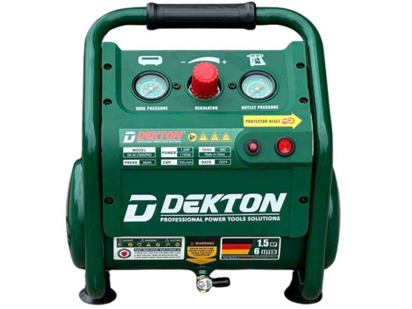 Máy nén khí không dầu Dekton DK-AC2906PRO (6 lít - 1.5HP)