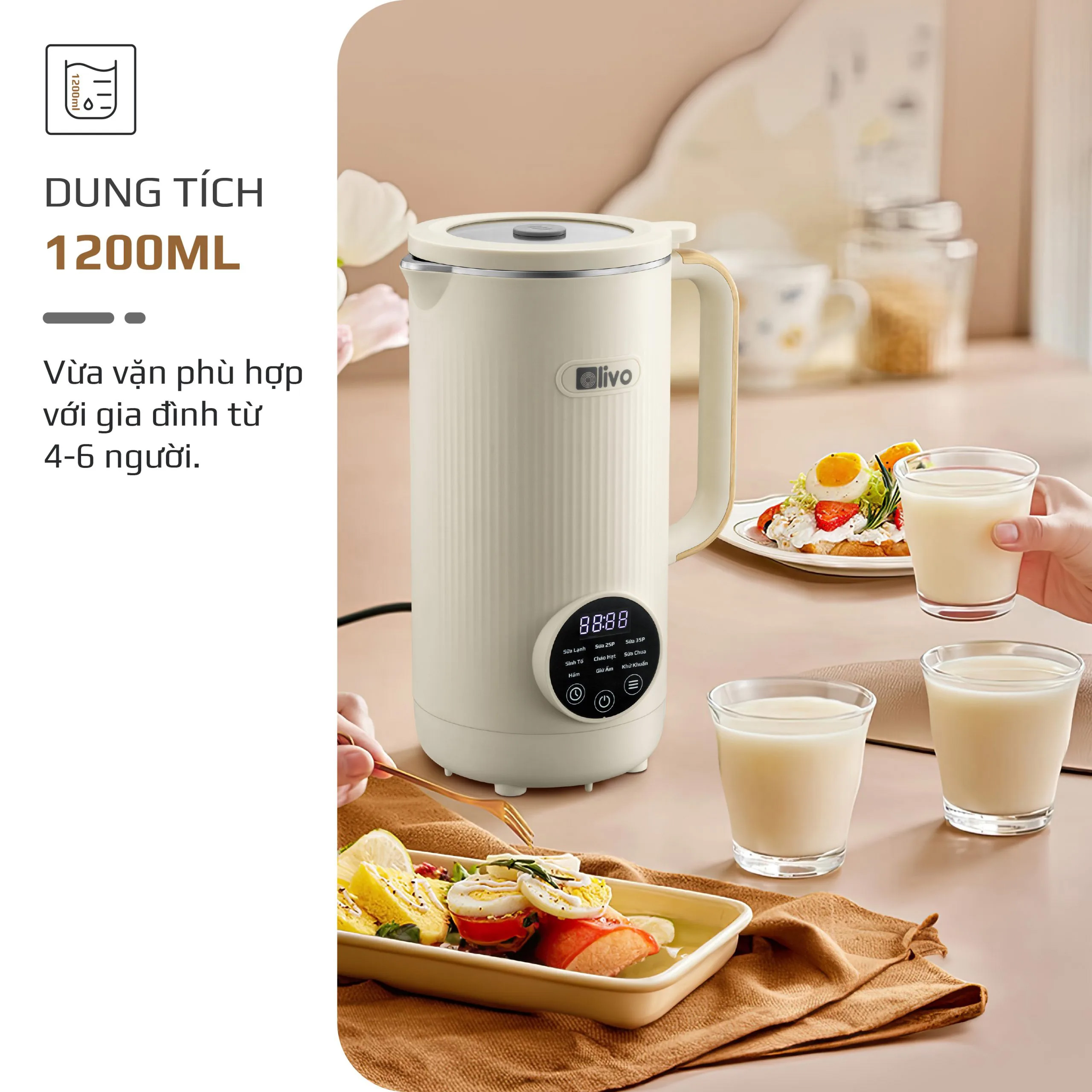 Máy xay nấu đa năng Olivo CB1200