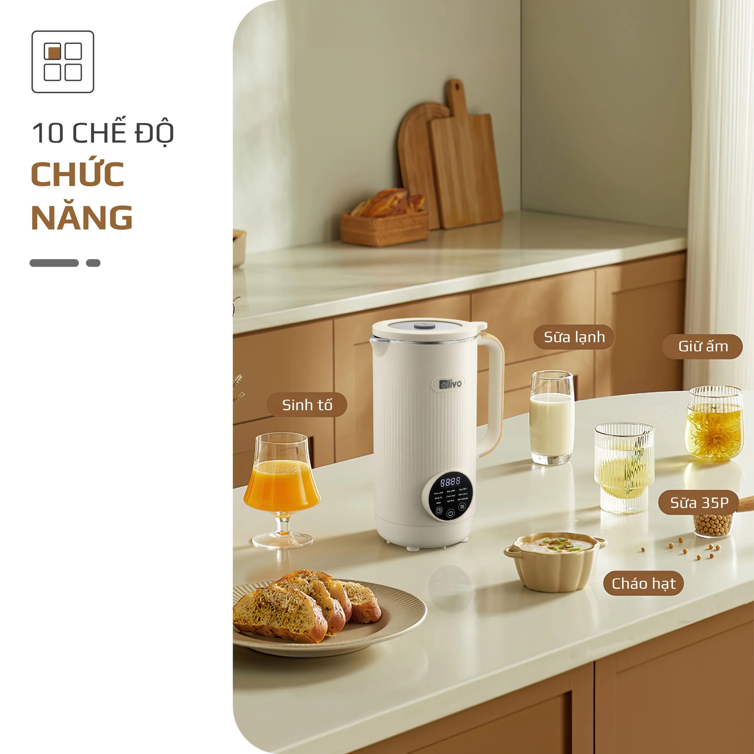 Máy xay nấu Olivo CB1200