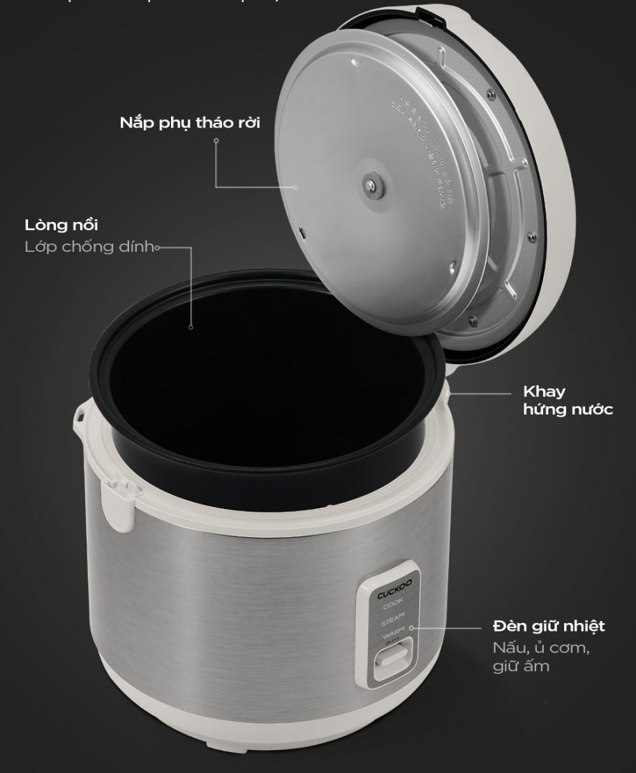 Thiết kế tiện lợi, thao tác đơn giản Cuckoo CR-1415