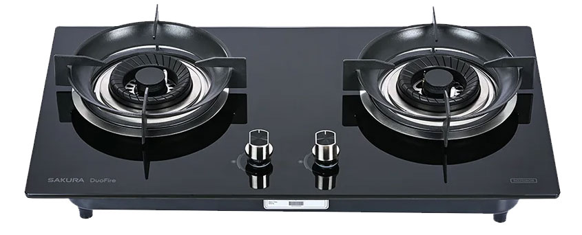 Bếp gas âm đôi Sakura SG2526GB