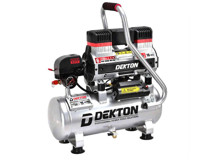 Máy nén khí không dầu Dekton DK-AC2910PROMAX (1.5HP, 10 lít, bình hợp kim nhôm)