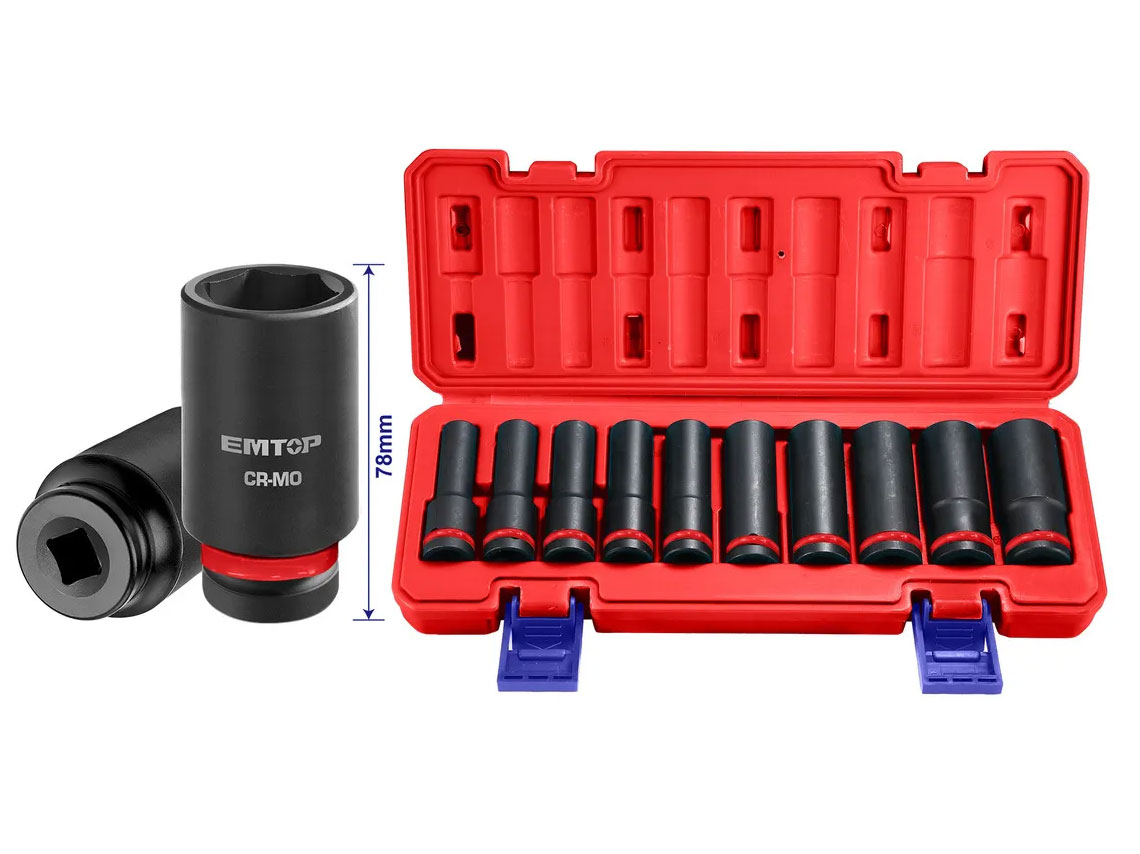 Bộ 10 đầu tuýp dài 1/2 inch Emtop EMSS12102L