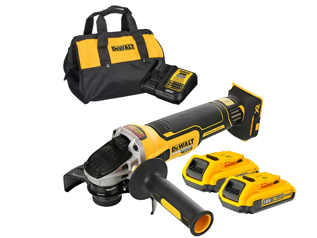 Máy mài góc cầm tay Dewalt DCG405FM2 (2 pin 4AH, sạc)