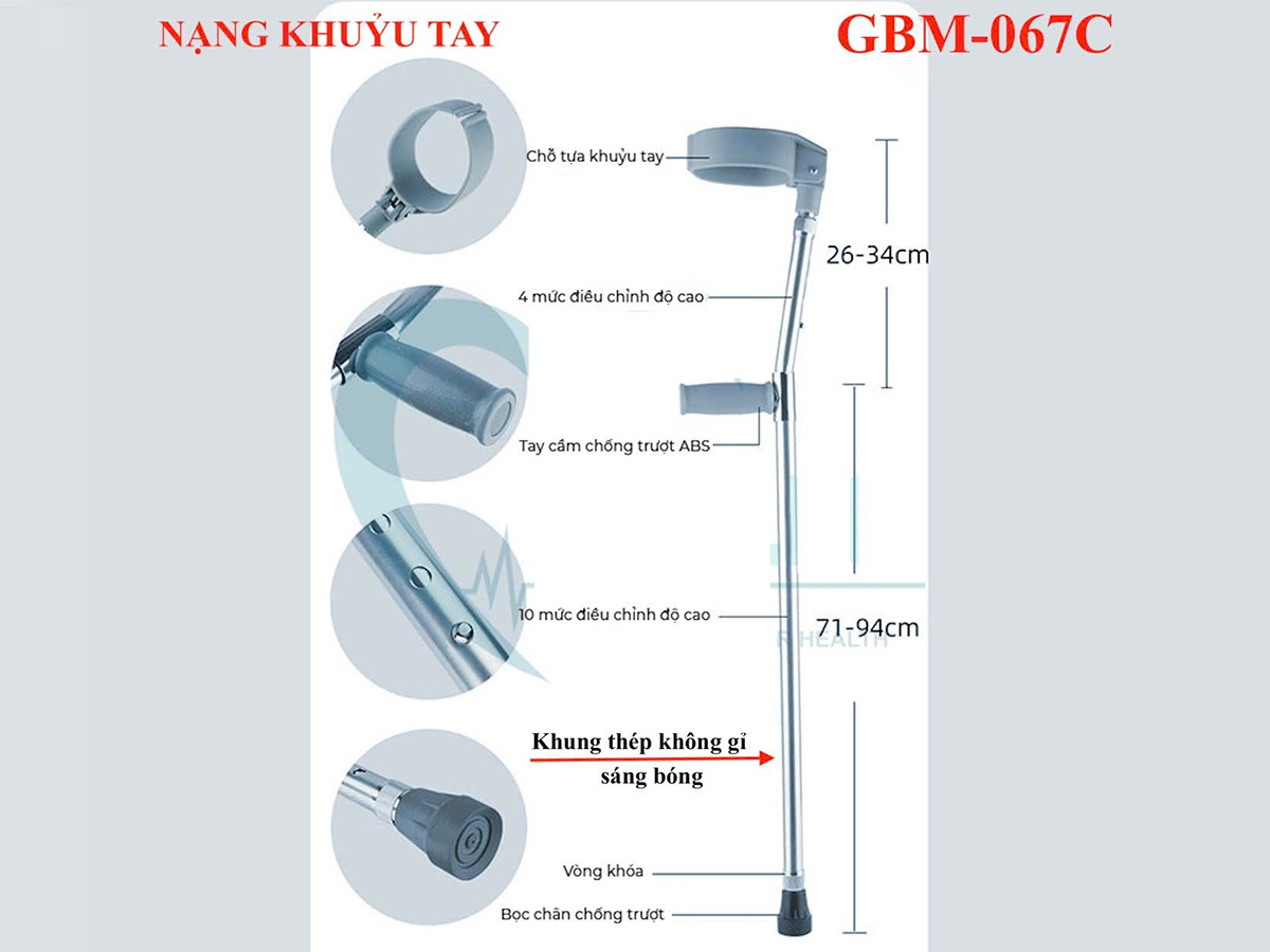Nạng khuỷu tay GBM-067C