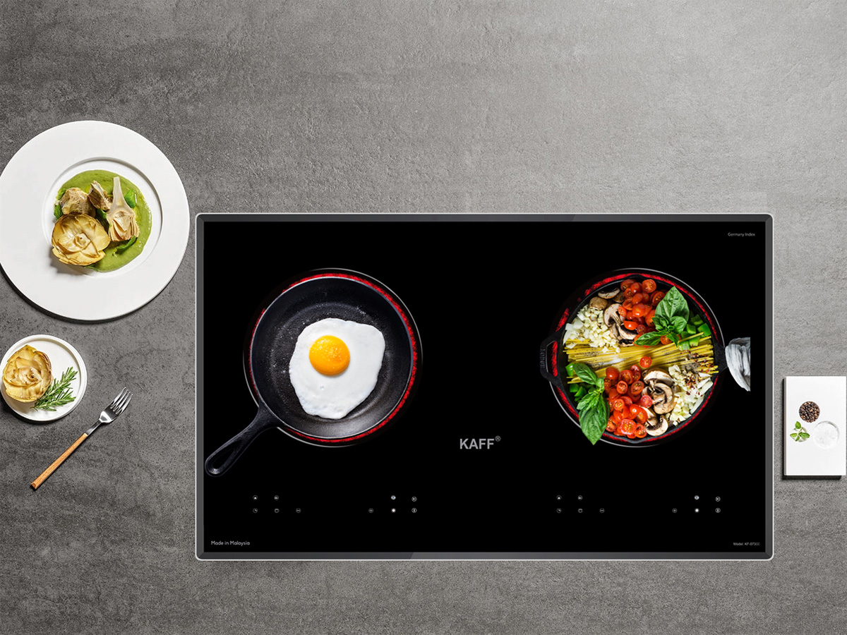 Bếp hồng ngoại đôi lắp âm Kaff KF-073CC