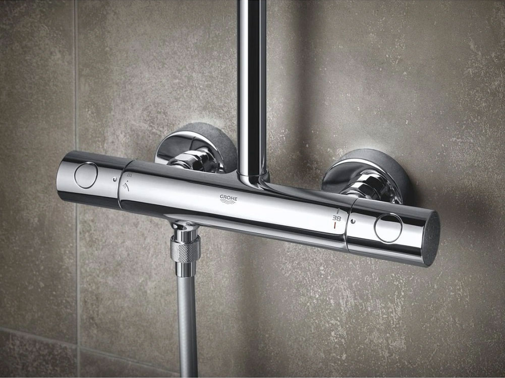 Chất liệu bền bỉ, dễ vệ sinh của Vòi sen cây Grohe Ntemp Cosmo 250 26670000 Chất liệu bền bỉ, dễ vệ sinh của Vòi sen cây Grohe Ntemp Cosmo 250 26670000