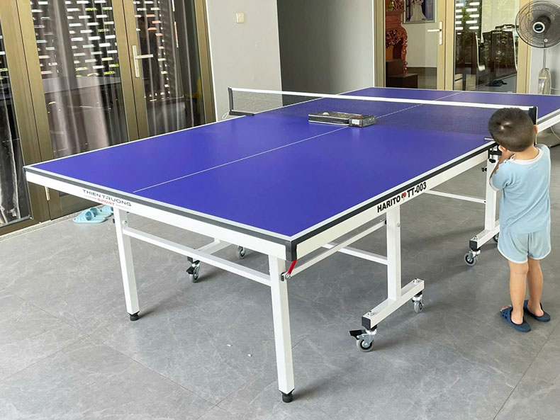 Bàn bóng bàn Harito có 8 bánh xe Bàn bóng bàn Harito