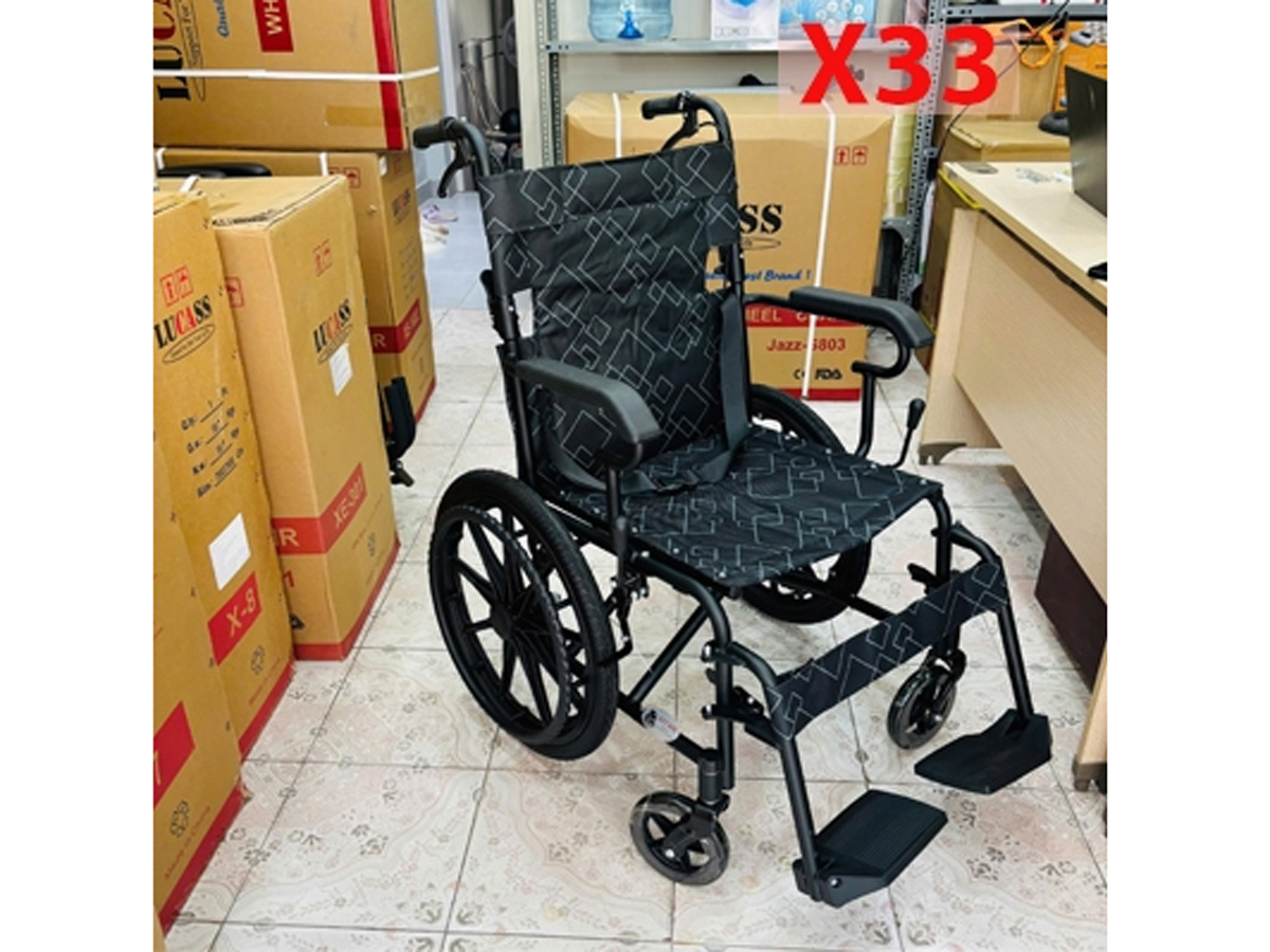 Xe lăn du lịch nhỏ gọn Lucass X33