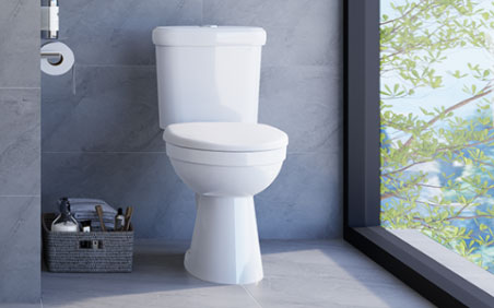 bồn cầu 2 khối Caesar CD1338 có kiểu dáng nhỏ gọn, hiện đại