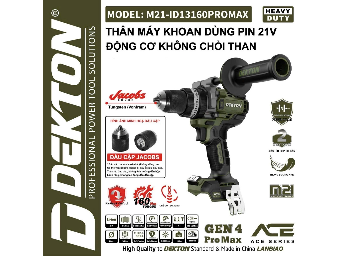 Máy khoan Dekton  