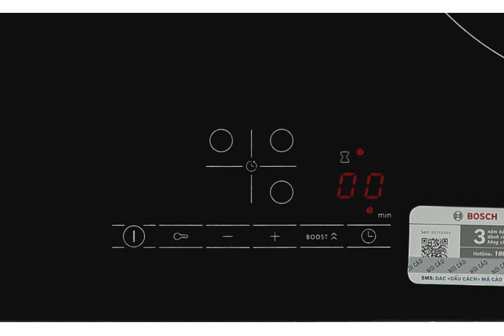 Bếp từ 3 vùng nấu lắp âm Bosch PUJ611BB5E