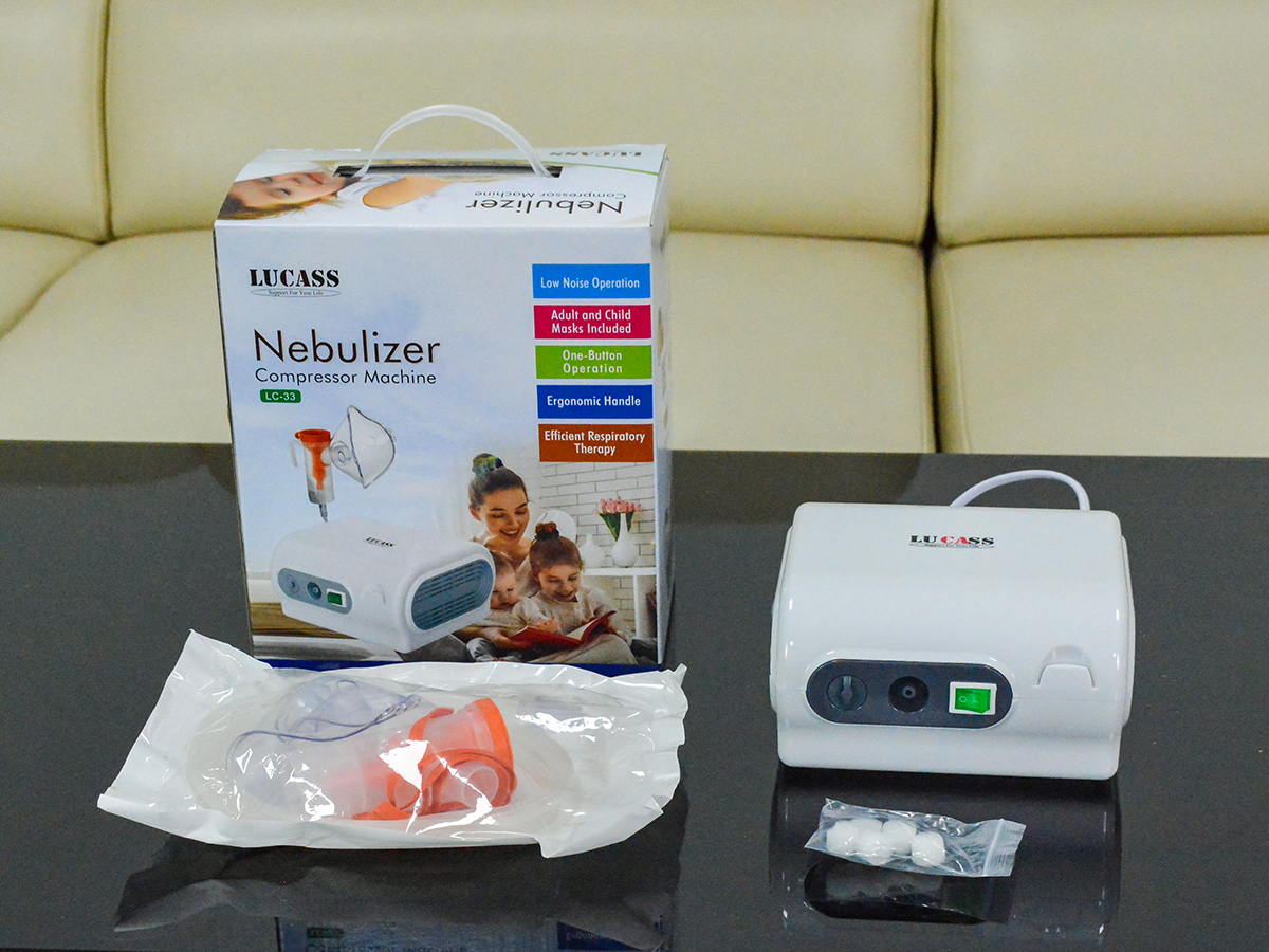 Máy xông khí dung kèm 2 mặt nạ Máy xông khí dung