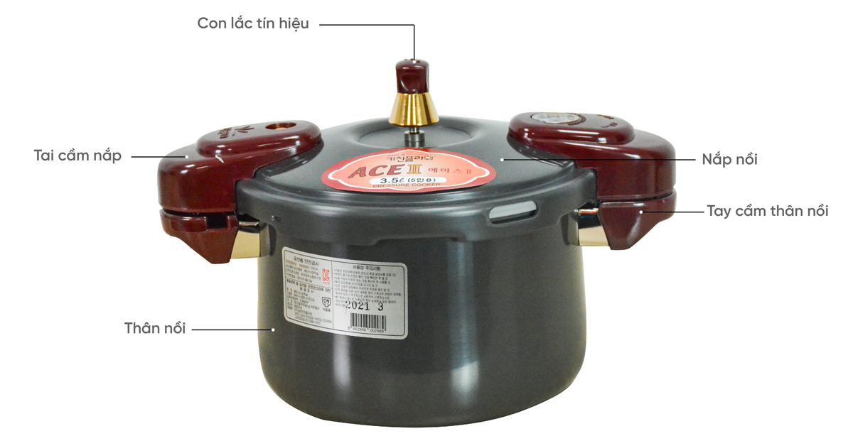 Nồi áp suất Cookin ACEII 3.5L