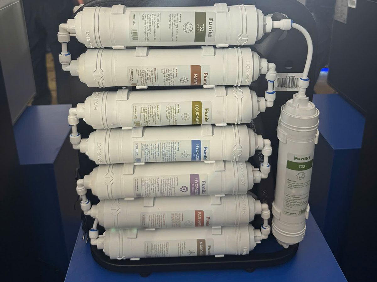 Combo 8 lõi lọc chức năng máy lọc nước RO Hòa Phát Funiki Combo 8 lõi lọc chức năng máy lọc nước RO Hòa Phát Funiki