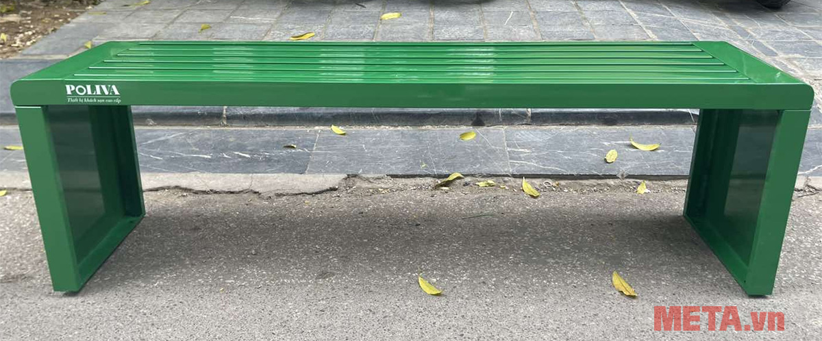 Ghế công viên không tựa 150cm (thép phun sơn)