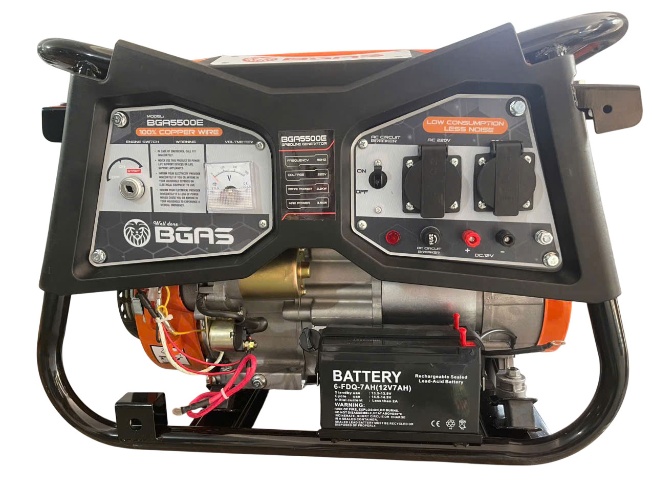 Máy phát điện chạy xăng Bgas BGA5500E (3.2KW)