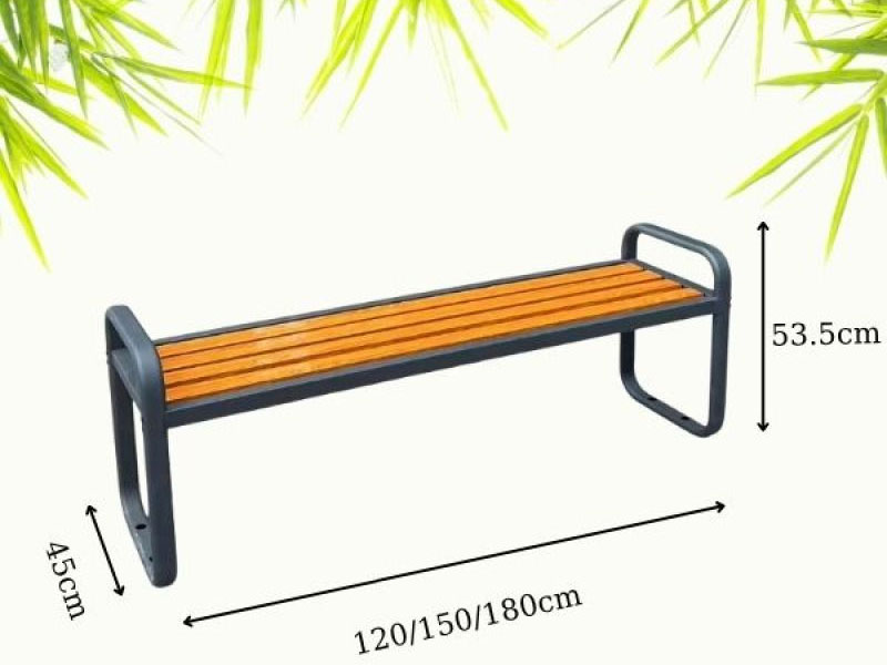 Ghế công viên không tựa 180cm (TQGKT18-M)