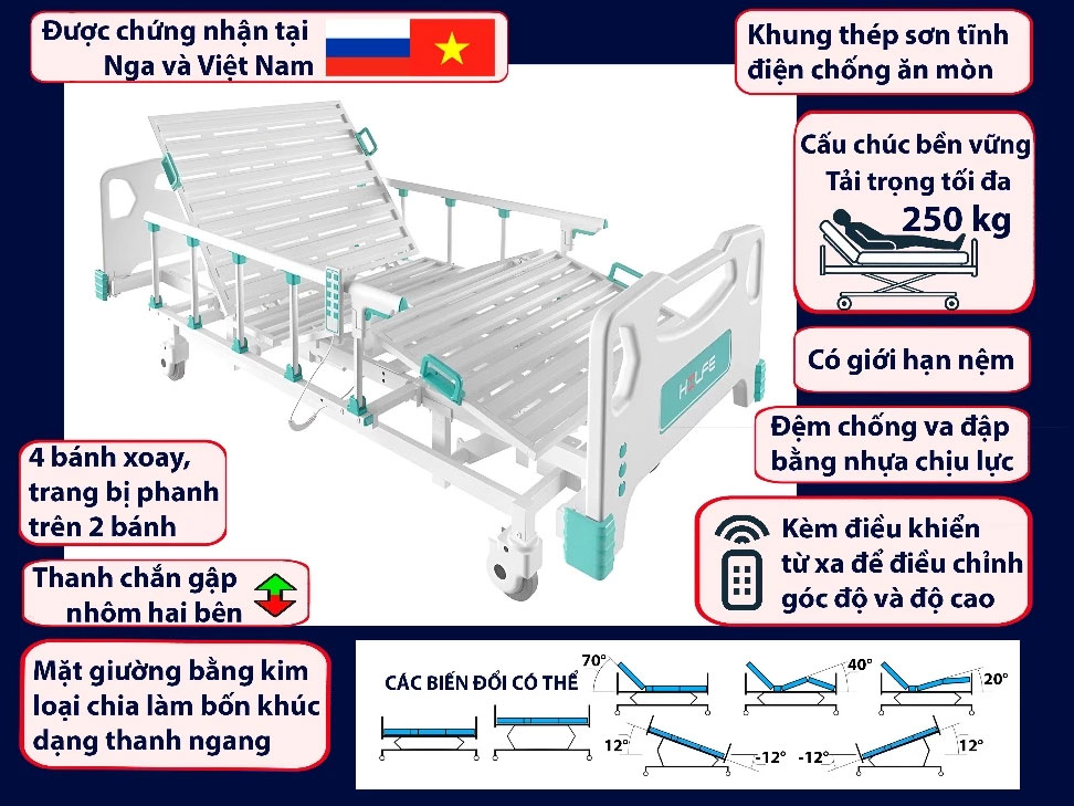 Giường điện y tế Hilfe MB-93.1