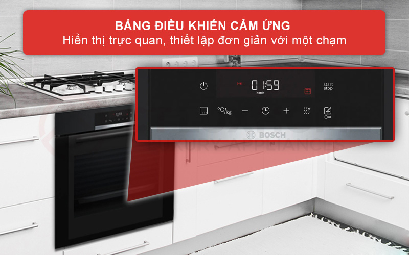 Bảng điều khiển cảm ứng hiện đại, dễ thao tác Bosch HBA372EBO