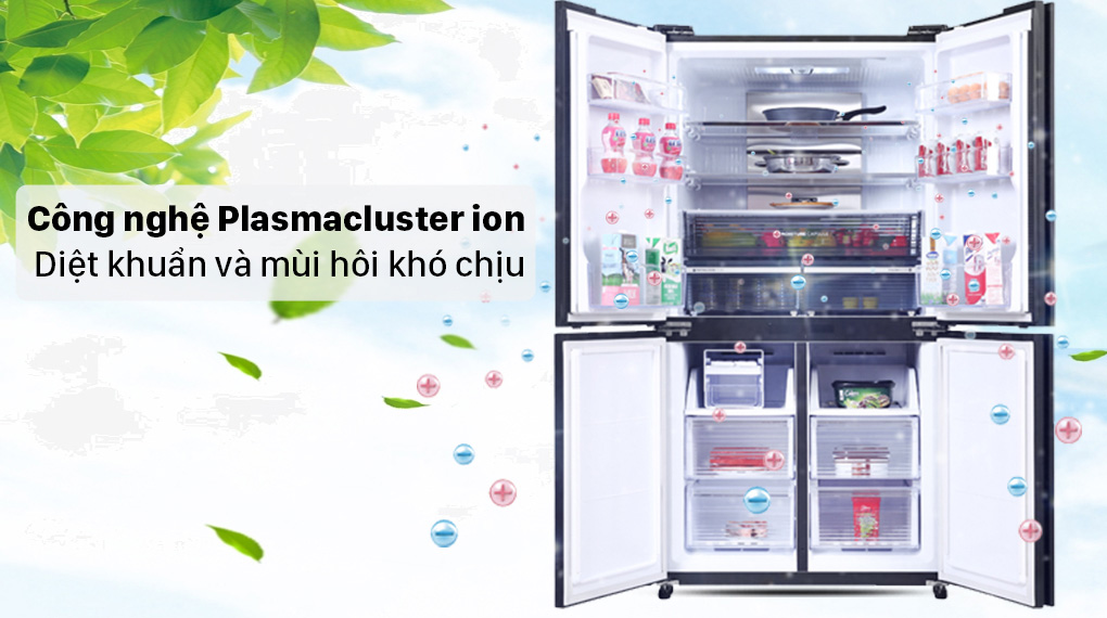 Tủ lạnh Sharp 572 lít SJ-FXP650VG-SL