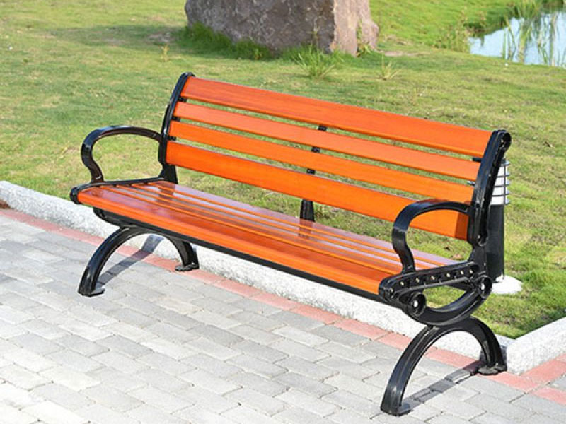 Ghế công viên có tựa gỗ nhựa 150cm (PTGG-1.5)