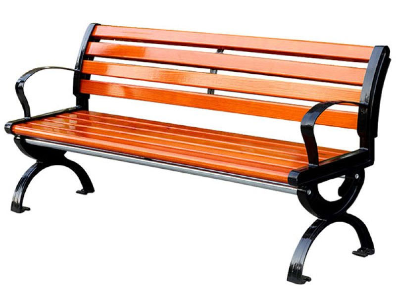 Ghế công viên có tựa gỗ nhựa 180cm (PTGG-1.8)
